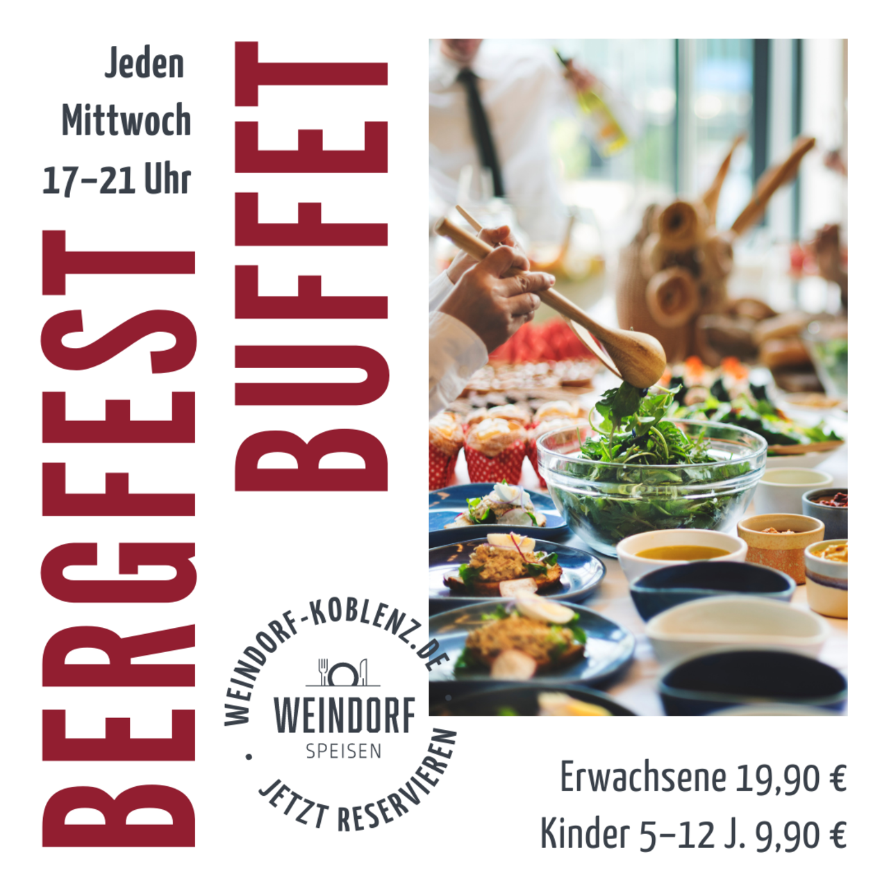 Weindorf Koblenz Angebot: Bergfest Buffet